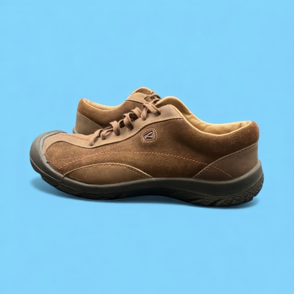 Keen Presidio Brown Suede Leather Sneakers with Durable Sole, Sz 10 - Picture 4 of 13